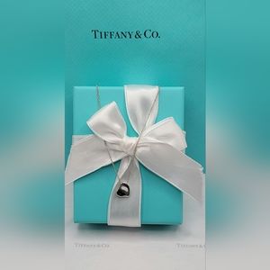 Tiffany & Co Silver Full Heart 16" Necklace